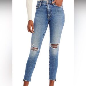 MOTHER The Stunner Zip Ankle Step Fray